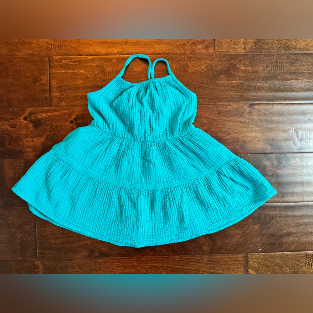 CAT & JACK | Toddler Girl Dress Teal - 3T
